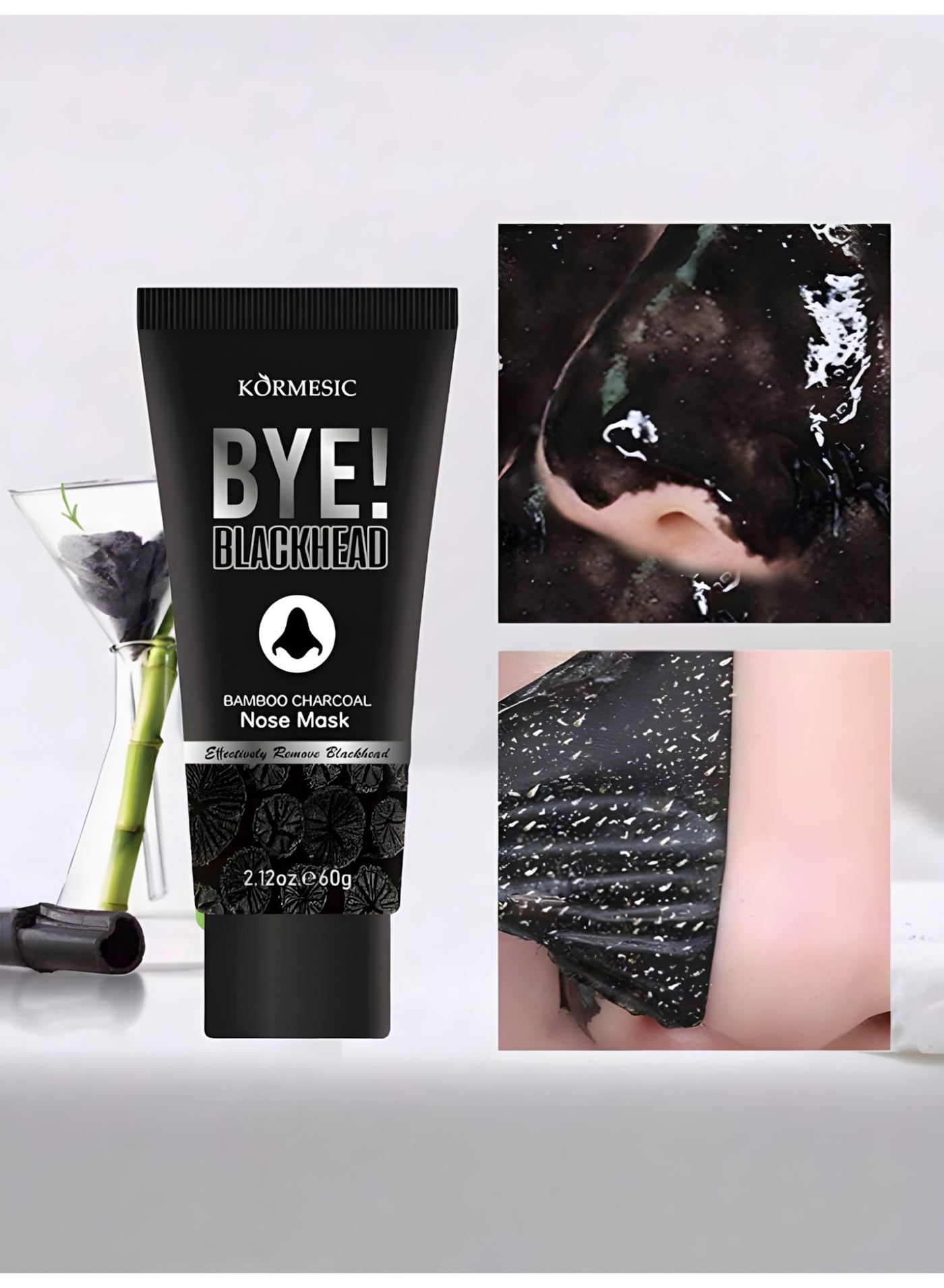 Charcoal Black Peel-Off Mask (60g) - Deep Pore Cleansing, Blackhead Removal, and Pore Shrinkage Treatment