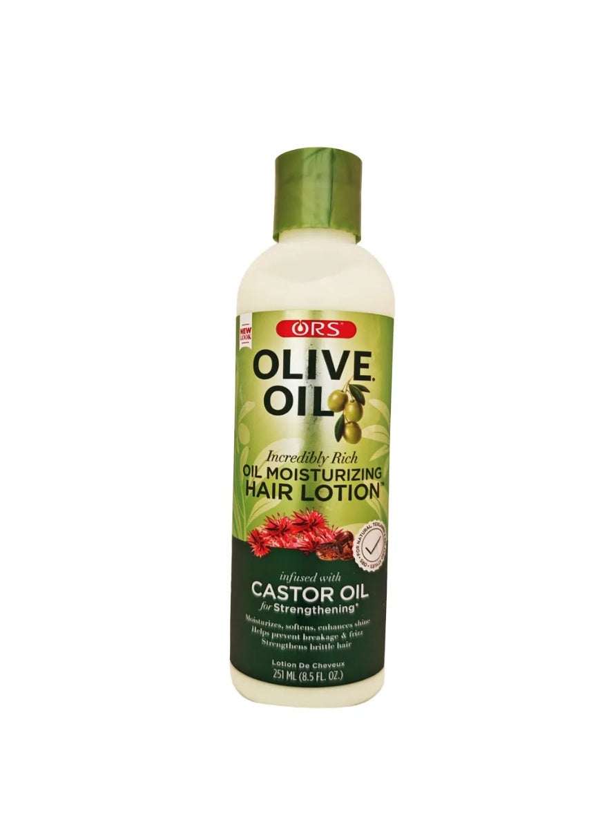 Olive Oil Moisturizing Hair Lotion Infused With Castor Oil For Strengthening 251ml