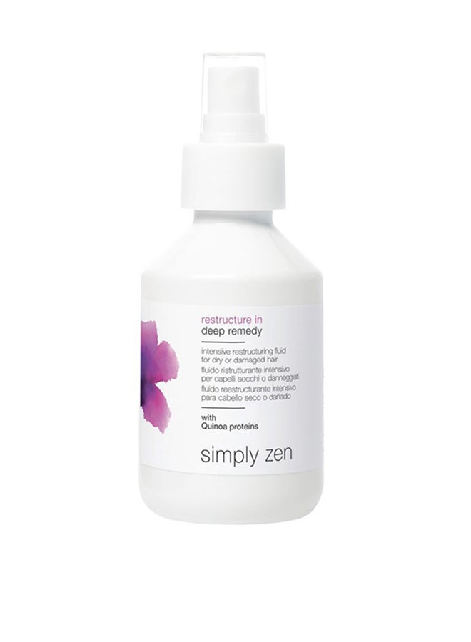 Simply Zen Restructure In Deep Remedy 150ml – Leave-In Rescue for Porous Hair, Plant Actives, Instant Repair for Chemical Burn Relief 150ml
