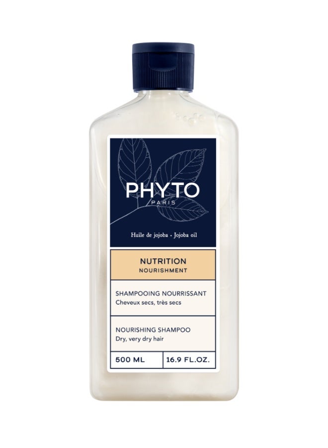 Phyto Nourishment Nourishing Shampoo, Jumbo Size, Softening Shampoo for Dry & Very Dry Hair, Sulfate & Silicone-Free 500ml