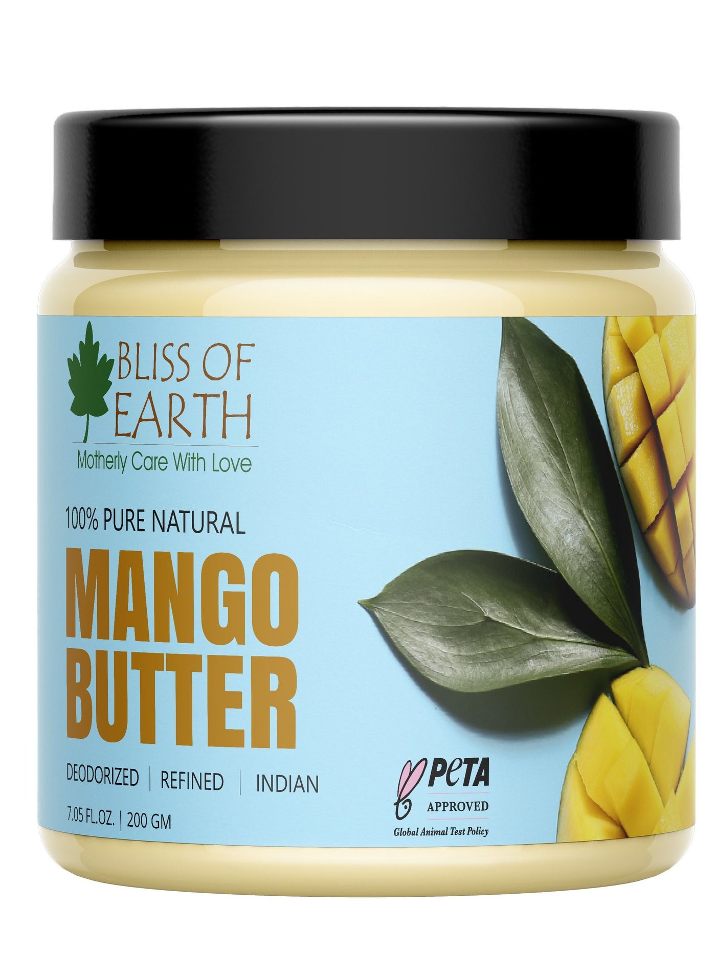 Deodorised Indian Mango Butter 200gm For Face Skin & Hair Comes in Handy Jar