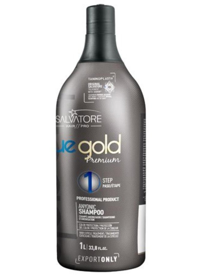 Blue Gold Premium Brazilian Keratin Shampoo Progressive  Step1 1 Liter