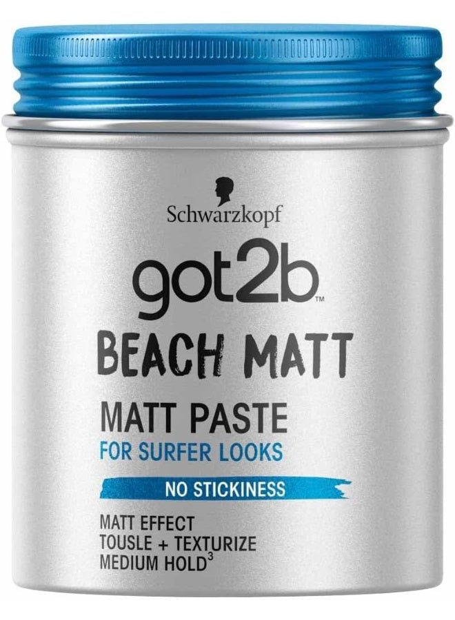 Got2B Schwarzkopf Matt Paste Beach Matt 100Ml