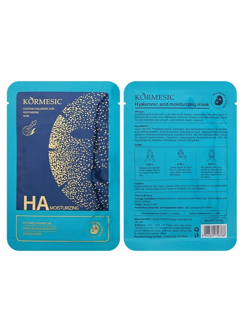 5 packs Hyaluronic Acid Mask 25ml - Intense Hydration