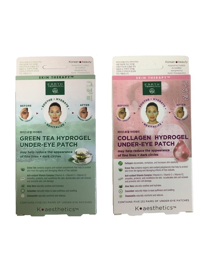 Hydrogel Under Eye Patch, Collagen and Green Tea Bundle