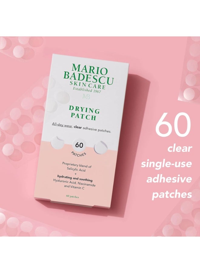 Drying Patch 60 Patches | Hydrocolloid Acne Pimple Patches for Overnight Blemish & Spot Treatment | Absorbs Excess Oil & Speeds Up Healing for Whiteheads & Active Breakouts | Invisible Skin-Safe Acne Stickers - image 2