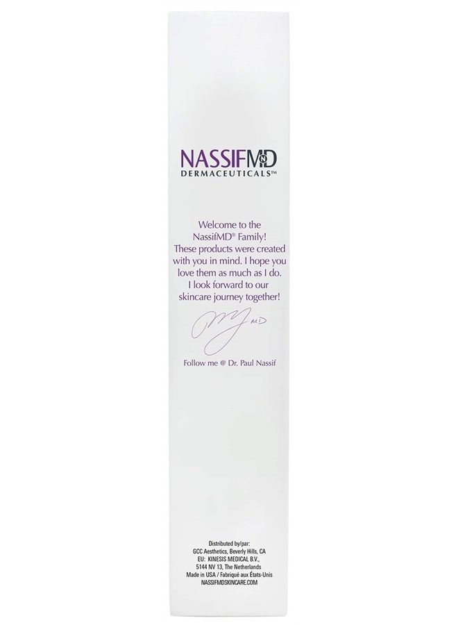 NASSIFMD Hydro-Screen with Hyaluronic Acid Lip Pluming Oil Formula for Dry Lips, Hydrating Softening Lip Maximizing Serum, Ceramide Jojoba Glaze Gloss