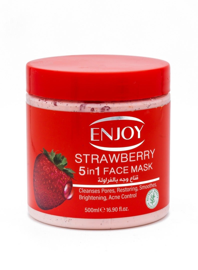 Enjoy face & Body 5 in 1 whitening mask STRAWBERRY