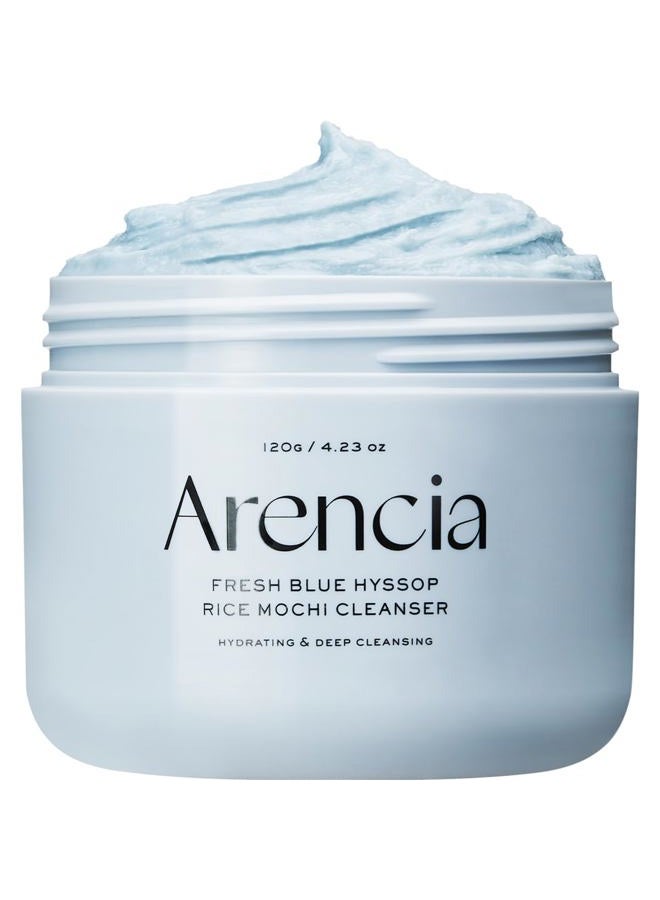 Arencia Hyssop Brightening & Deep-Cleansing Face Scrub & Exfoliator - All Skin Types, For Sebaceous Filaments & Blackheads (120g)