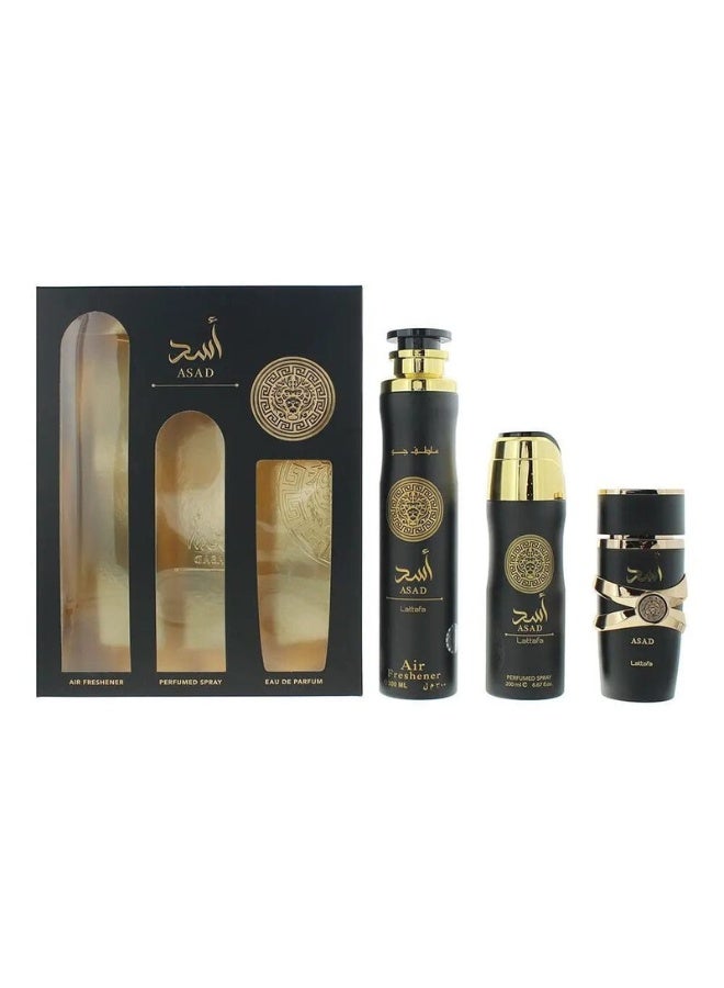 Gift Set Asad EDP 100ml + Perfumed Spray 200ml + Air Freshener 300ml - image 2