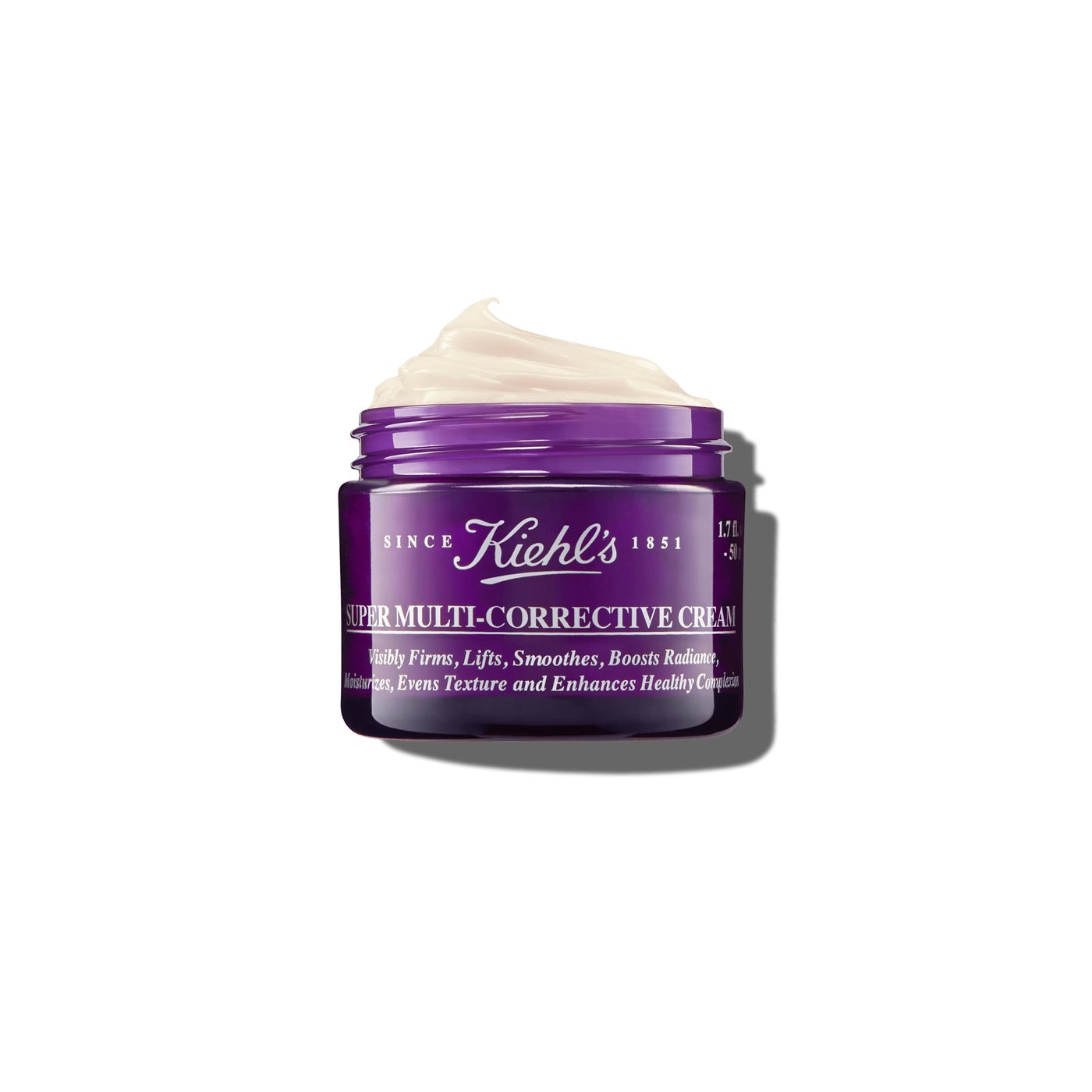 Kiehl's Super Multi-Corrective Cream, Anti-Aging Wrinkle Reducing Face and Neck Cream, Evens Skin Tone, Smooths Skin Texture, Fast-Absorbing and Lightweight, All Skin Types, Paraben-free - 1.7 fl oz