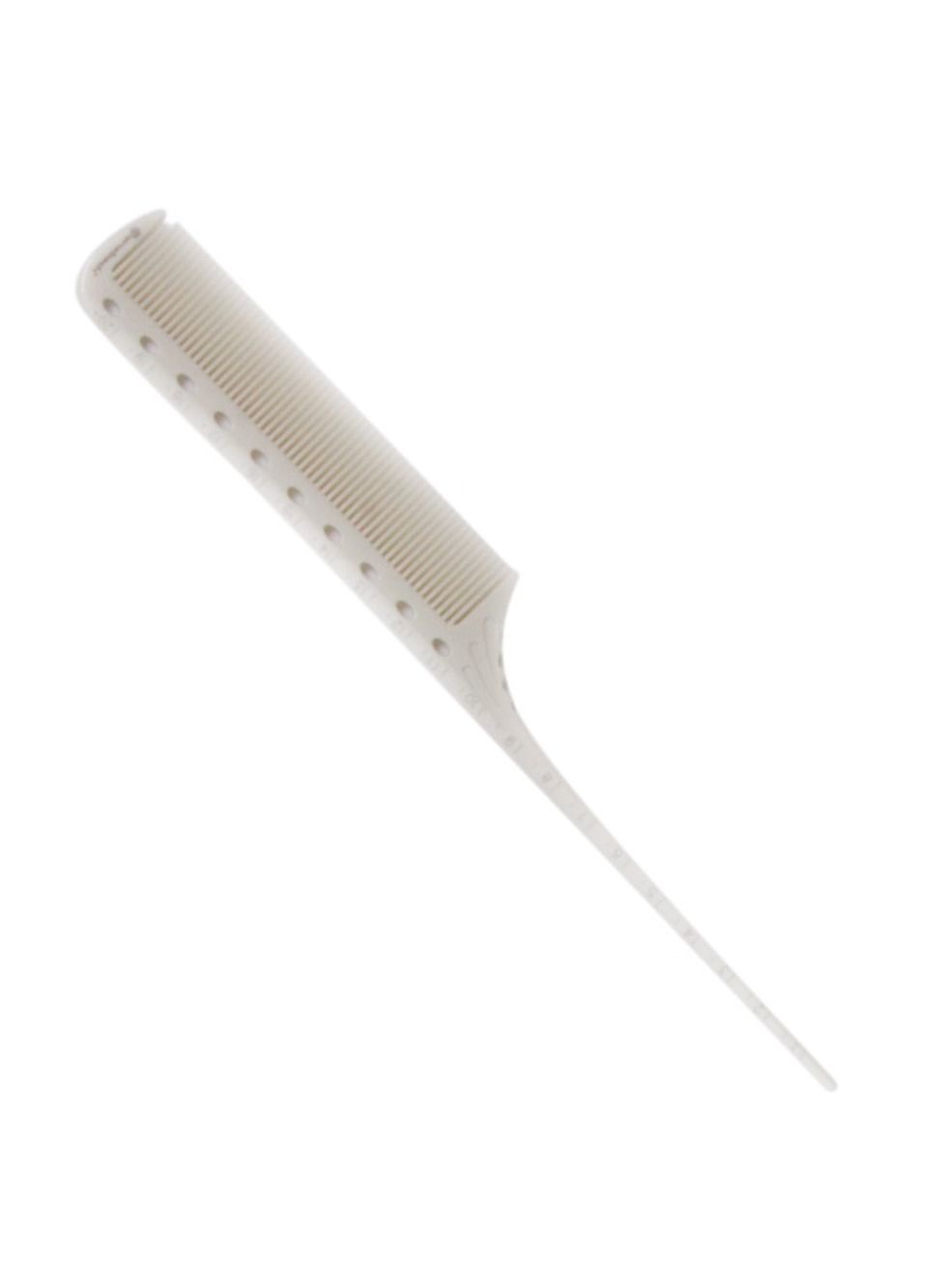 Onetech White Measuring Cutting Comb Y850 - Precision Haircutting Comb with Measurement Markings for Professional Styling and Sectioning