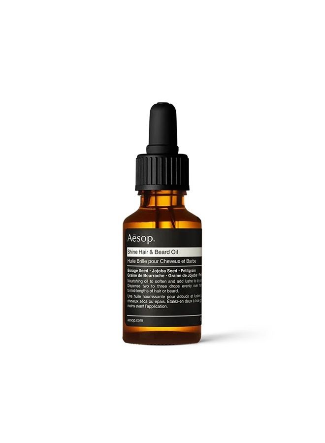 Shine Hair & Beard Oil | 25mL / 0.84 oz | Paraben-Free, Cruelty-Free & Vegan