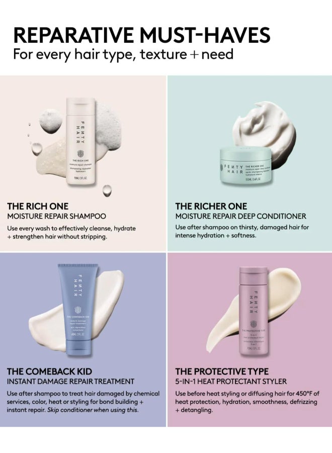 The Mini Maintenance Crew Universal Hair Start'R Kit | Complete Travel-Size Hair Care Starter Set for All Hair Types | Shampoo, Conditioner & Styling Essentials Mini Kit | Moisture-Rich Everyday Hair Care Travel Set - image 2