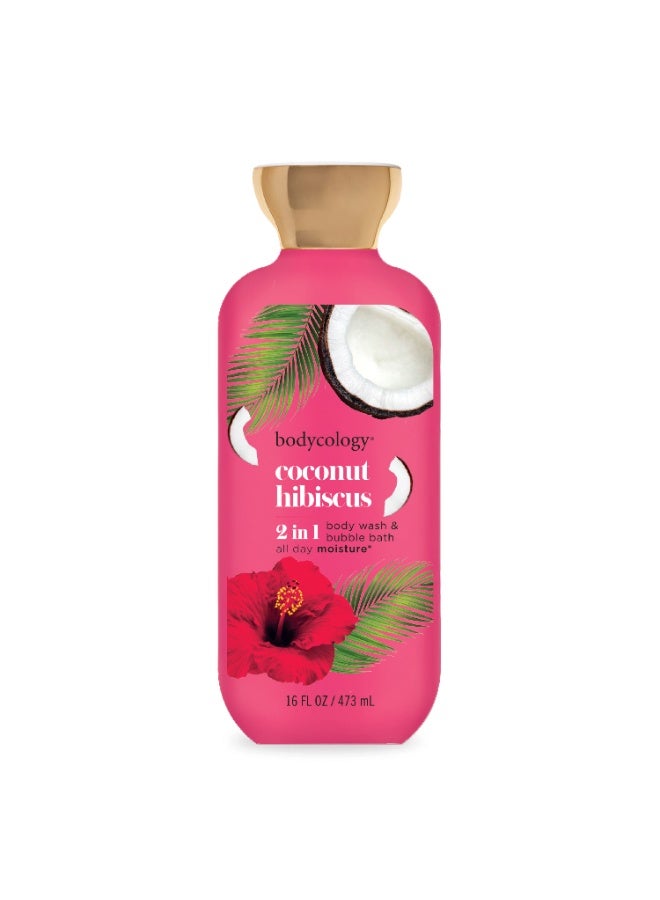Coconut Hibiscus Body Wash 473Ml Hydrating, Gentle Cleanser With Tropical Fragrance