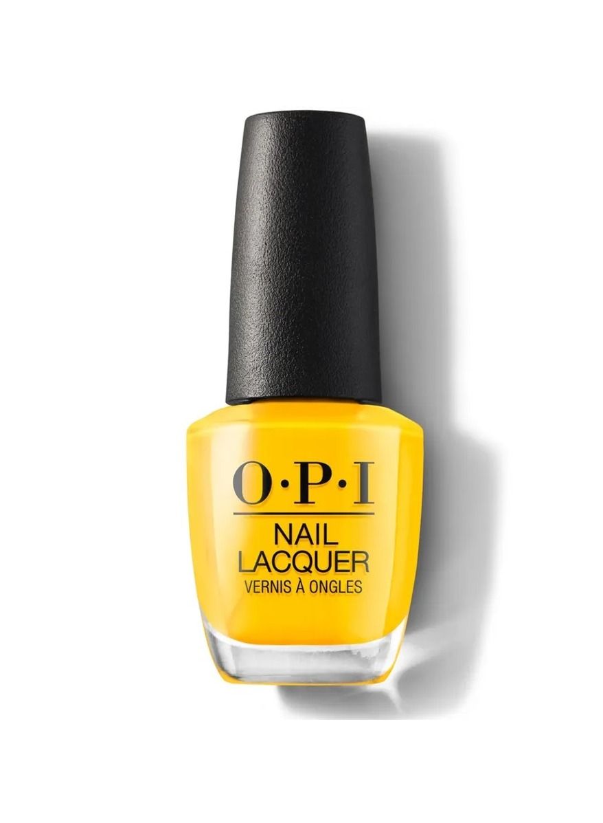 OPI Nail Lacquer - Sun, Sea, and Sand in My Pants (15ml), Vibrant Yellow High-Gloss Finish