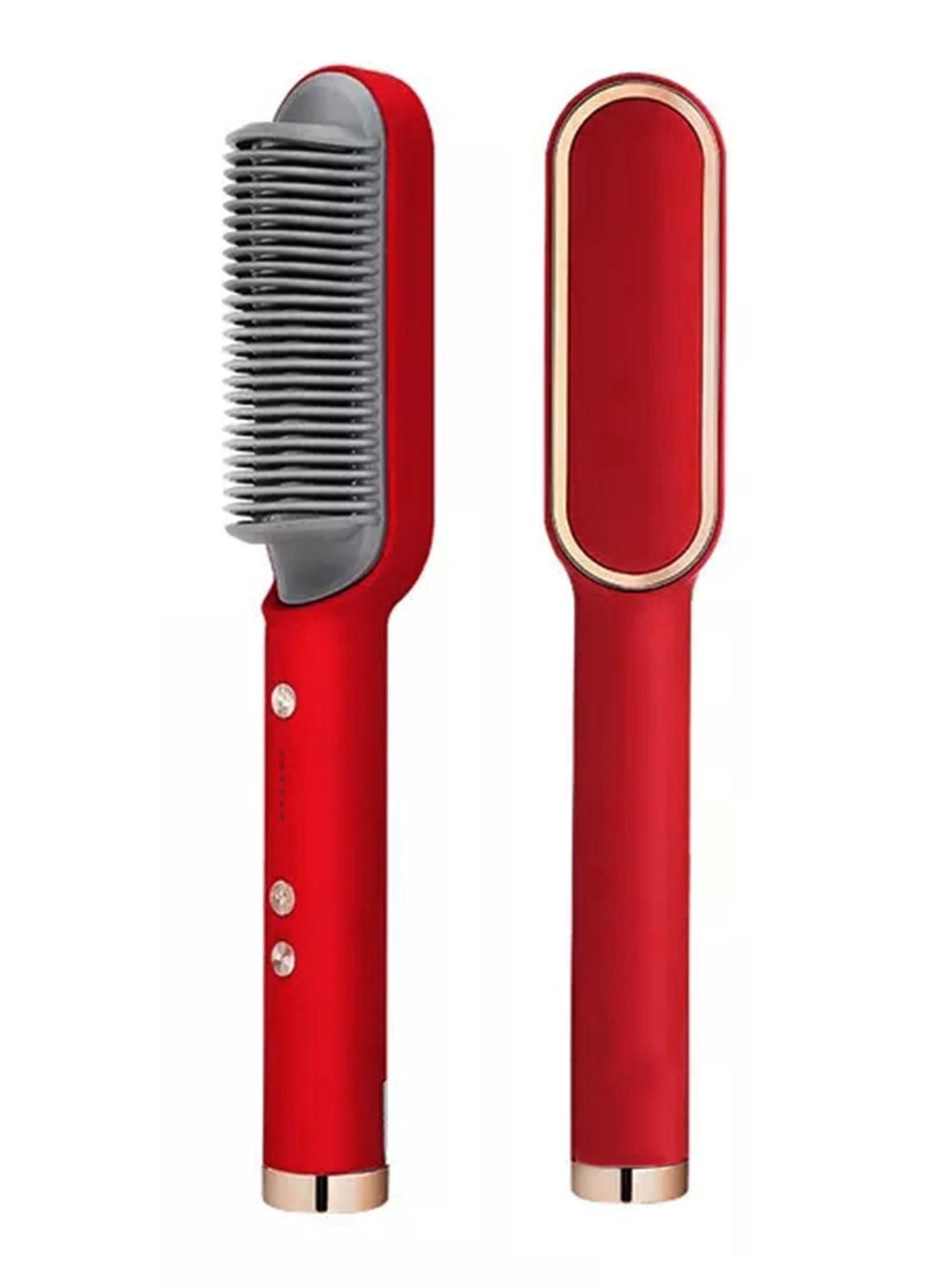 Hair Straightener Brush - Best Gifts for Women - Straightening Hair Brush - Hair Comb with Anti-Scald Ceramic Plates and Multiple Temp Settings