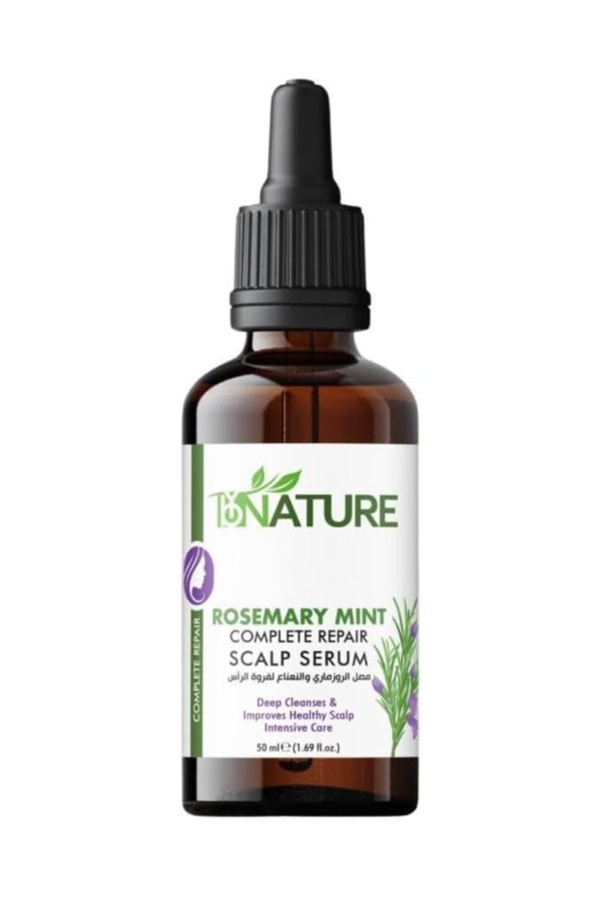 By Nature Rosemary & Mint Complete Repair Scalp Serum – 50ml, Strengthens Roots & Nourishes Scalp