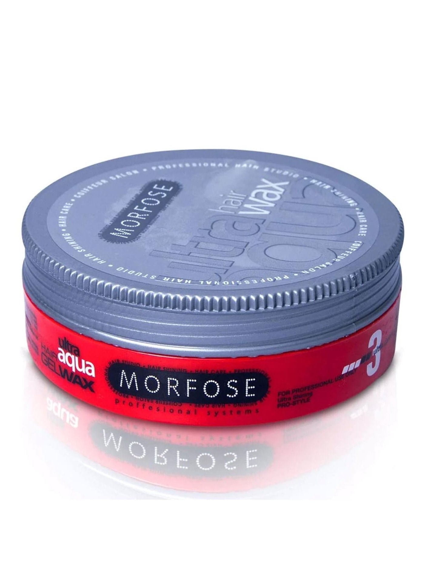Morfose Ultra Aqua Hair Gel Wax 175ml - Flexible Hold & Natural Shine