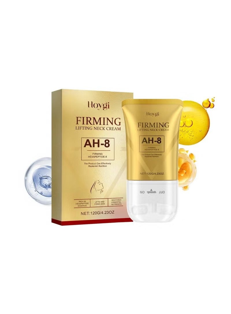 Ah-8 Firming Neck Cream,Firming Neck Cream With Roller,Anti-Aging,Hydrating & Lifting,120g/4.23oz (1PCS)