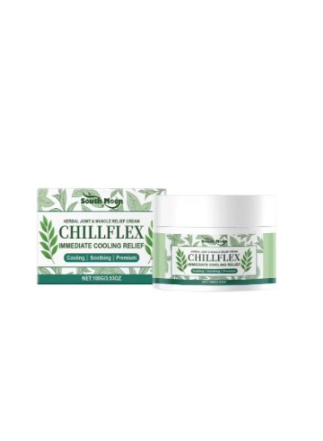 Chillflex Menthol Soothing Cream, Fast-Acting Relief Creams for Muscle & Joint Discomfort, Joint Activities Throughout The Body 100g