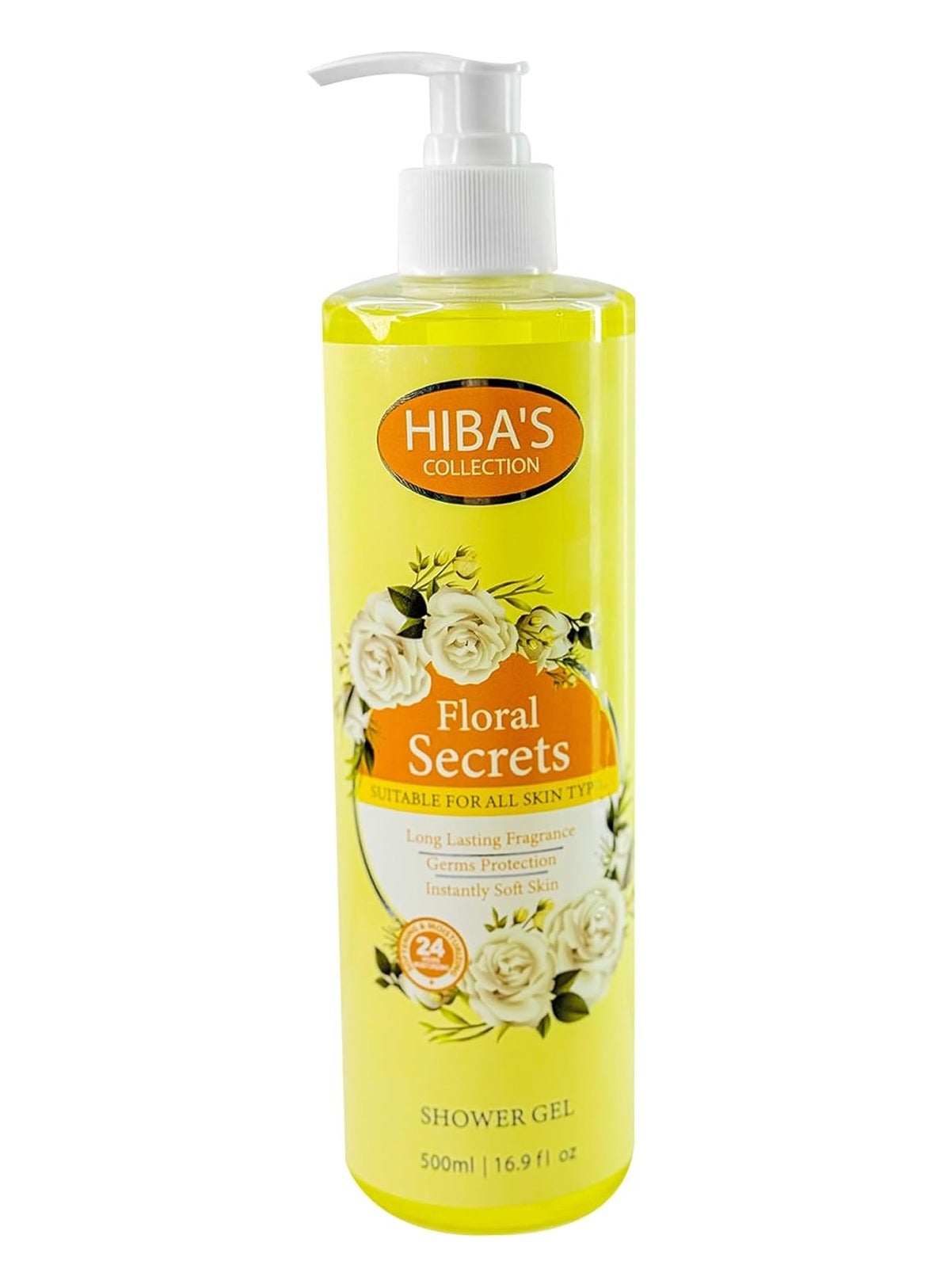 Floral Secrets Shower Gel Gen Protection Intantly Soft Skin Suitable for All Skin Typs 500ml 16.9 oz