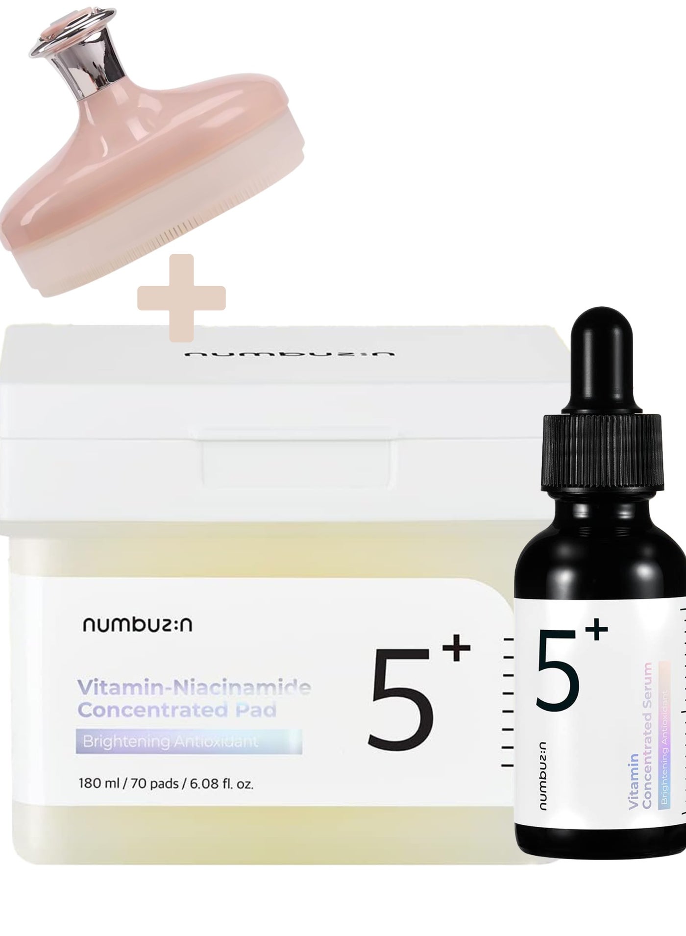 Skin Rejuvenation Kit - No.5 Vitamin-Niacinamide Concentrated Pad, No.5 Vitamin Concentrated Serum