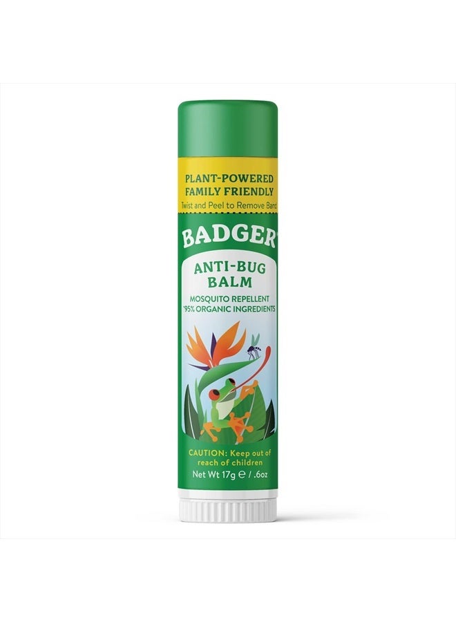 Bug Repellent Stick, Organic Deet Free Mosquito Repellent with Citronella & Lemongrass, Easy to Use Travel Size Camping Essential, Family Friendly Insect Repellent.6 oz