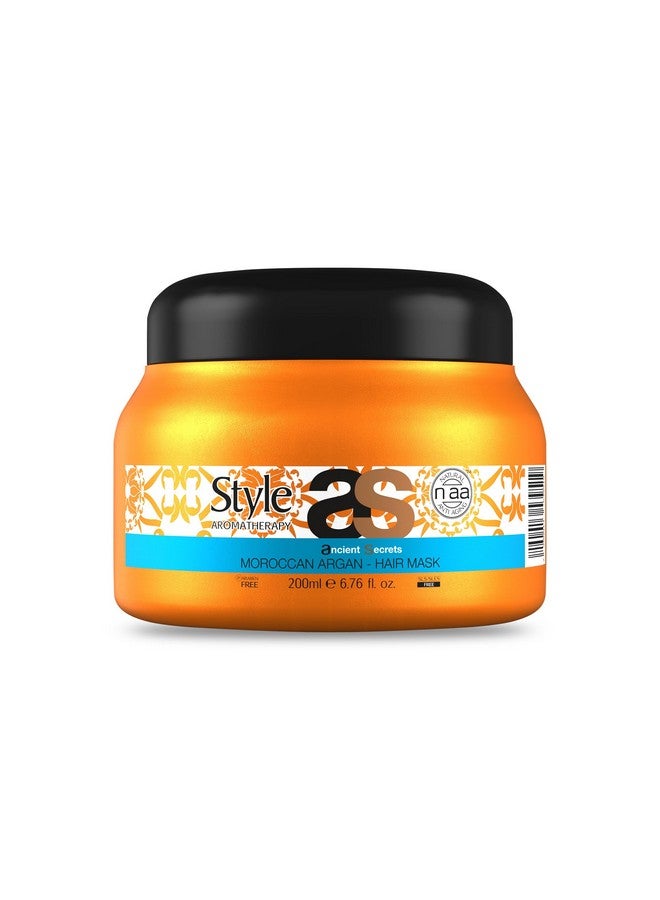 Style Aromatherapy Professional Moroccan Argan Hair Mask With Argan Oil & Antioxidants | For Smoother, Softer & Shinier Hair | Controls Dull, Dry & Frizzy Hair| For All Hair Types | 200ml
