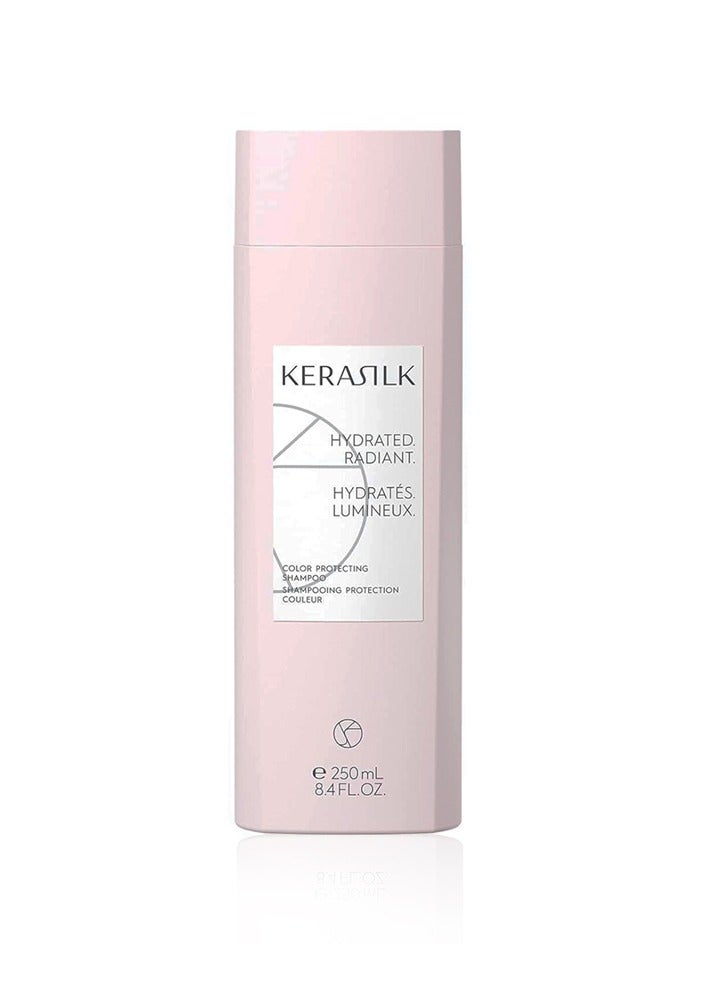 KERASILK Color Protecting Shampoo | Prevents Premature Color Fading |Provides Hydration & Enhances Shine | For Color Treated & Lightened Hair | Ideal For All Hair Types & Textures | 250 ml