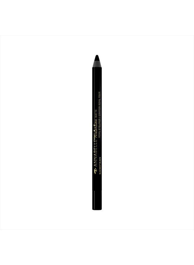 Annabelle Waterline Matte Kohl Eyeliner, Blackest Black, Crayon