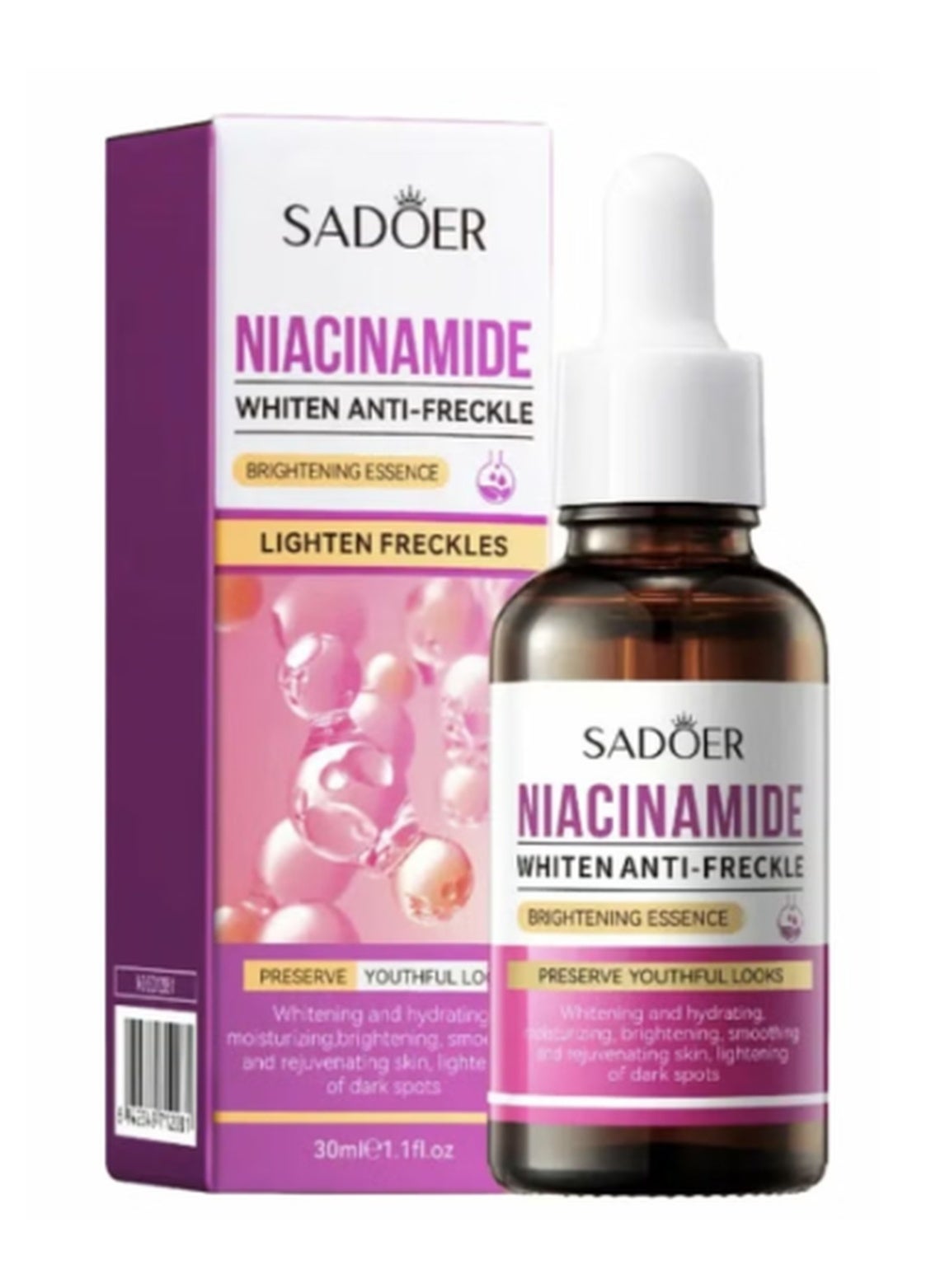 Niacinamide Whitening Freckle Brightening Essence Serum For Face Dark Spot Removal Skin 30ml