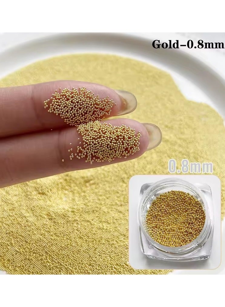 Nail Art Beads Steel Ball Metal Micro Caviars Alloy Nail Art Rhinestones Jewelry Manicure Accessories DIY Ornaments