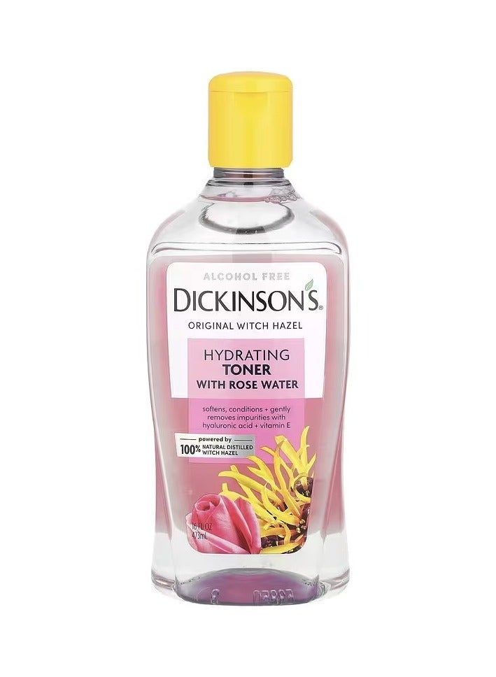 Original Witch Hazel, Hydrating Toner with Rosewater, Alcohol Free, 16 fl oz (473 ml)
