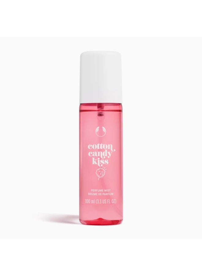 The Body Shop Cotton Candy Kiss 100ml – Gourmand Fragrance for Sensitive Skin, Gentle Formula, Scented Mist for Body Odor Relief 100ml