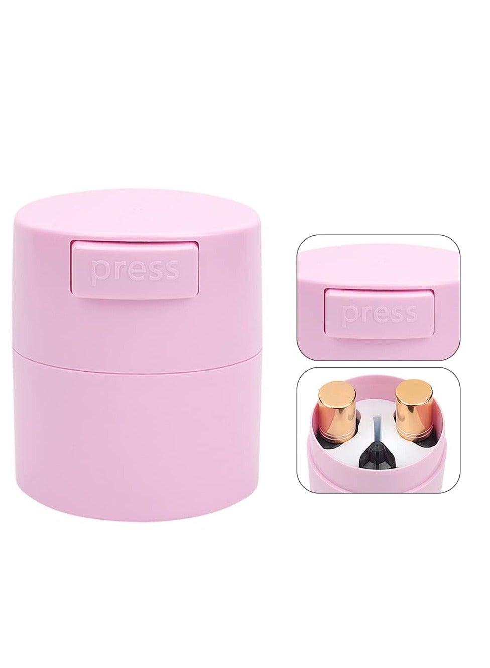 Eyelash Glue Storage Container Pink Sealing Extension Eyelash Glue Jar Storage Tank Eyelash Extensions Airtight Lash Glue Holder Tank Jar Adhesive Eyelash Extension Supplies Pink