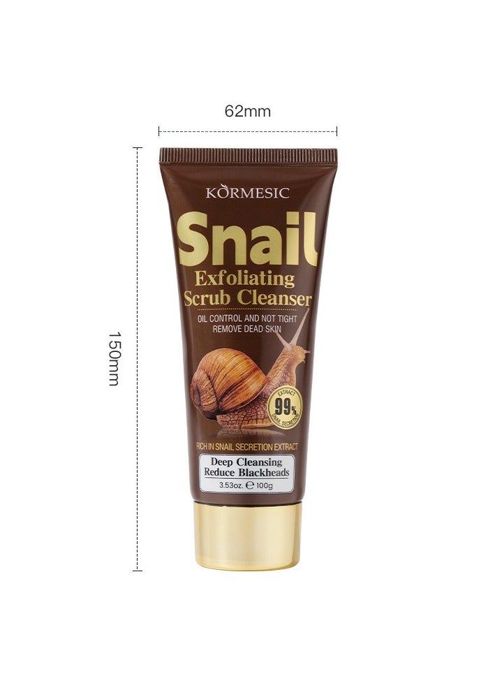 2pcs Snail Scrub Cleanser 100g - Exfoliating & Cleansing