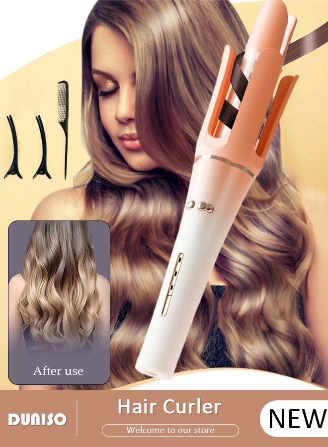 Automatic Hair Curler Rollers,Advanced Petal-shaped Auto Curling Iron 32mm Large Waves,Hair Care Coating,Fast Heating,3 Temperatures control,Multi-Protections,Create Pretty Curls Effortlessly