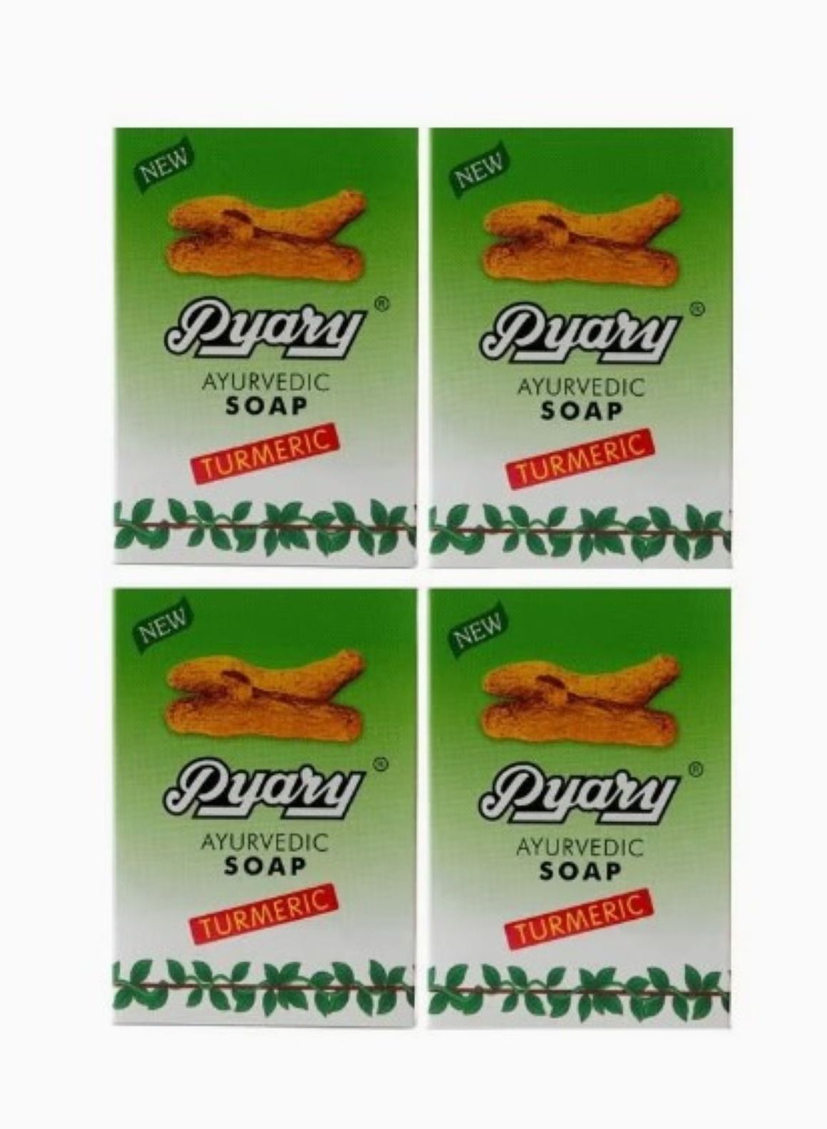 4-Pack Ayurvedic Turmeric Soap