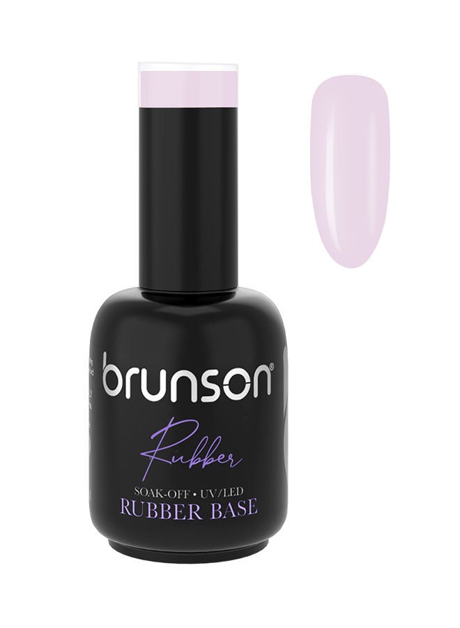 Rubber Base Gel Nail Polish Long Lasting Gel Polish Base for Chip-Free Shine Strengthens French Manicure Rubber Base Coat UV/LED Rubber Gel Soak Off Hard Gel Polish for Nail Extension Gel 18ml  BRB09