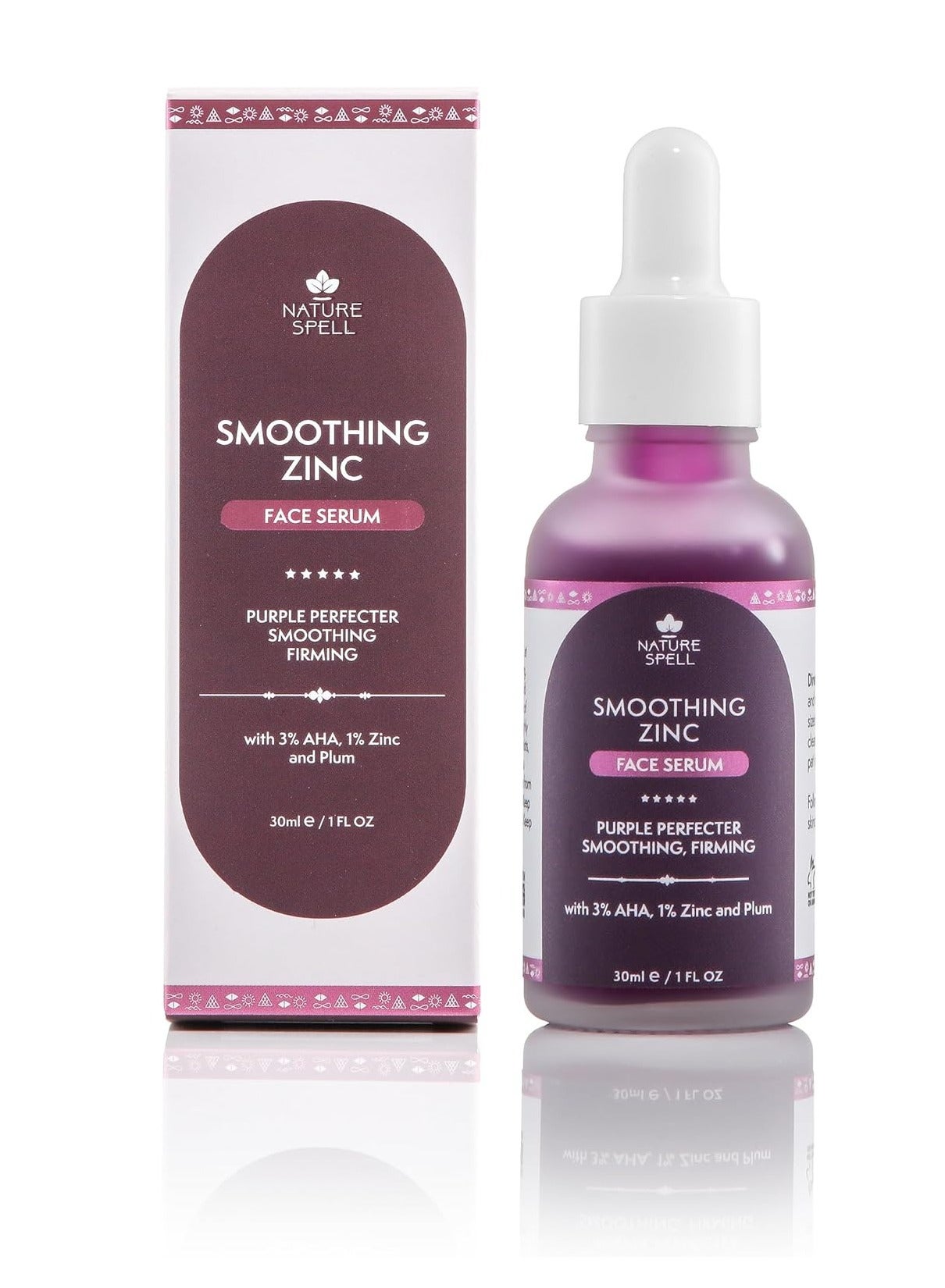 Nature Spell Smoothing Zinc Firming Face Serum – Anti-Wrinkle & Antioxidant Skincare – 30ml