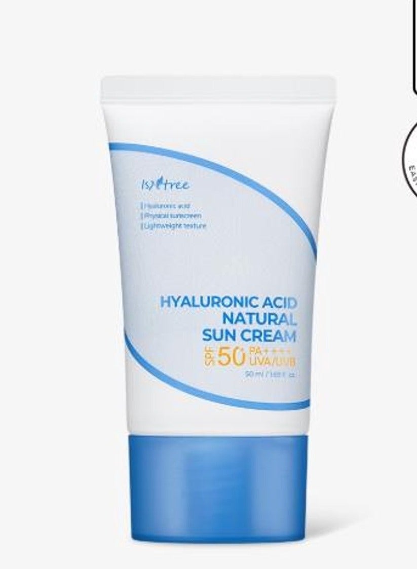Isntree - Hyaluronic Acid Natural Sun Cream SPF50+ PA++++ UVA/UVB - 50ml - RENEW