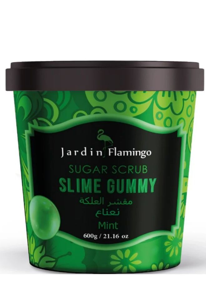 Slime Gummy Sugar Scrub Mint For Face And Body 600 g