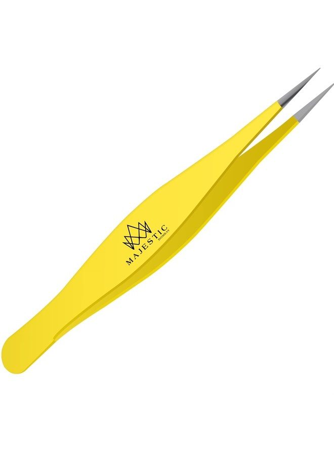 Fine Point Tweezers for Women and Men – Splinter Ticks, Facial, Brow and Ingrown Hair Removal–Sharp, Needle Nose, Surgical Tweezers Precision Pluckers best tweezers for chin hair