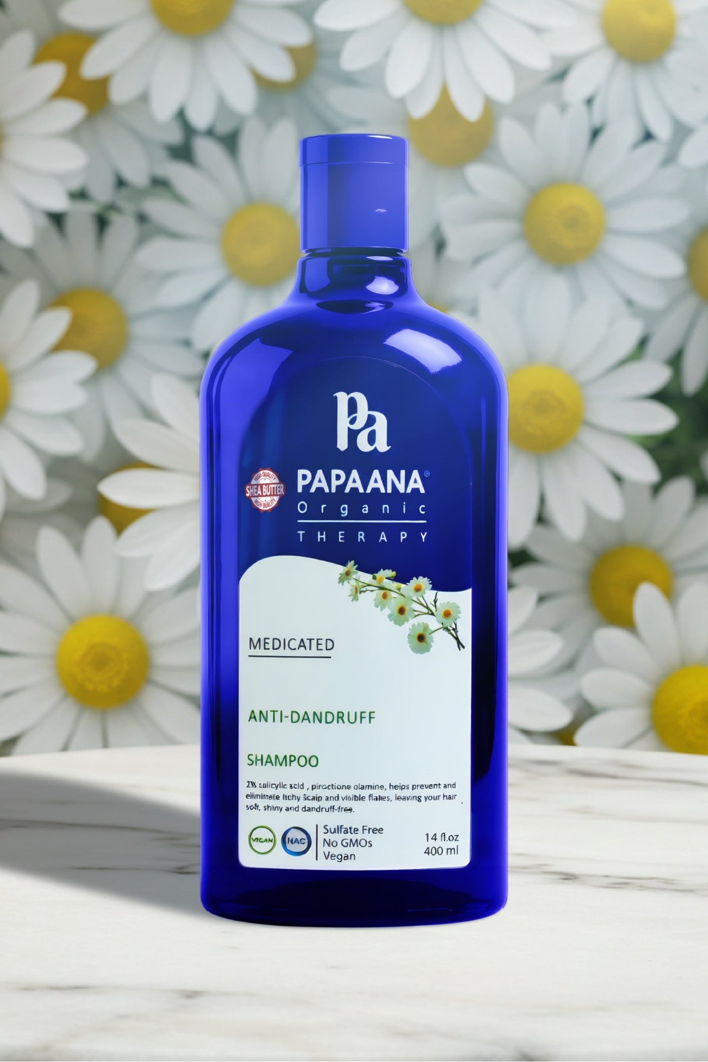 Anti-Dandruff Shampoo with Shea Butter – 400ml, Soothing & Nourishing Treatment for Scalp & Hair with Shea Butter