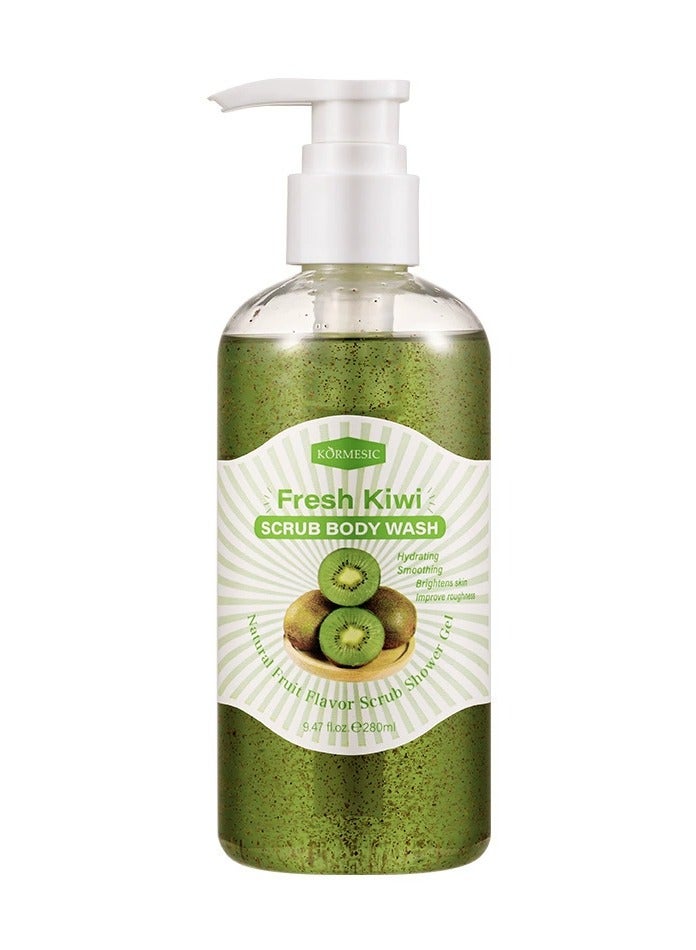 Kiwi Scrub Body Wash - 280ml Exfoliating & Hydrating Body Wash