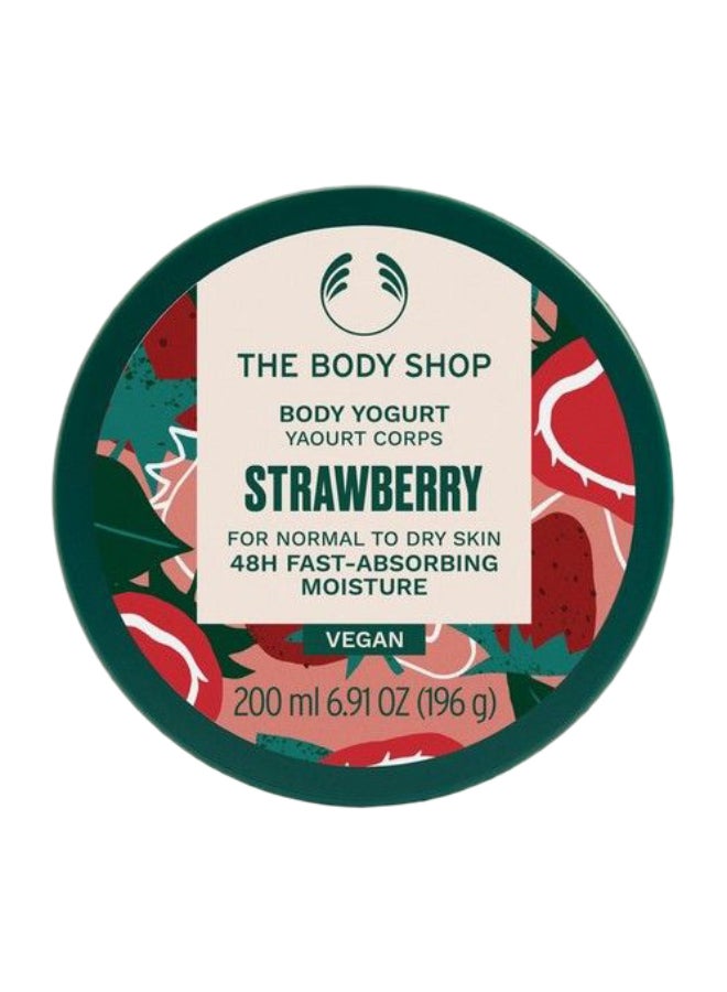 Strawberry Body Yogurt – Fast-Absorbing Gel-Cream Body Moisturiser with Shea Butter & Almond Milk | Provides 48hr Hydration, Softens & Smoothes Normal to Dry Skin | Sweet Strawberry Scent, Non-Greasy, 200ml - image 2