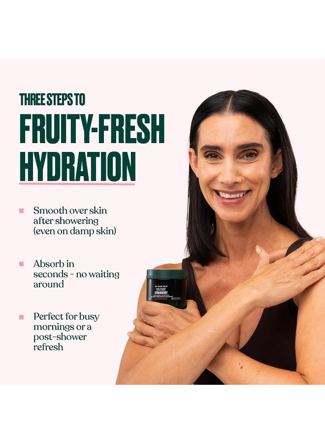 Strawberry Body Yogurt – Fast-Absorbing Gel-Cream Body Moisturiser with Shea Butter & Almond Milk | Provides 48hr Hydration, Softens & Smoothes Normal to Dry Skin | Sweet Strawberry Scent, Non-Greasy, 200ml - image 8