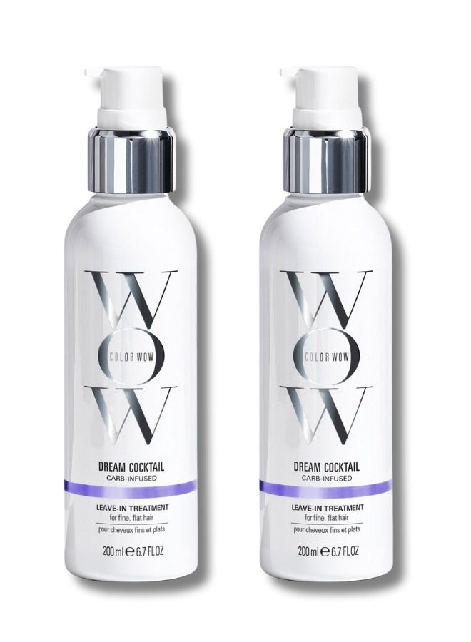 Dream Cocktail Carb-Infused, 200ml (Pack of 2) – Leave-In Volumizer for Fine, Limp Hair