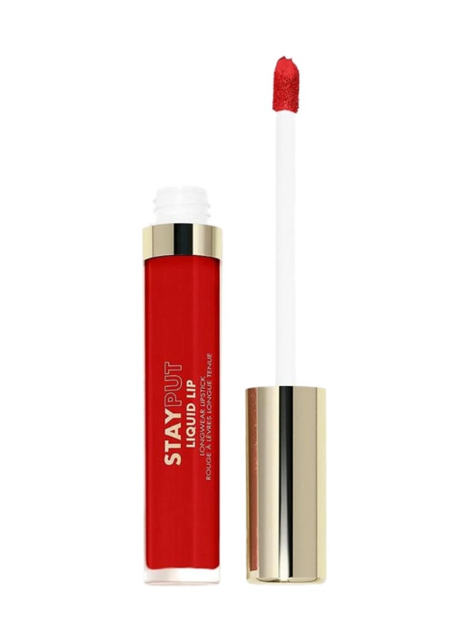 Stay Put Liquid Lip Longwear Lipstick - Red Flag